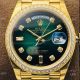 Replica Rolex Day Date 36 Yellow Gold Green Dial Watch Swiss 3255 Movement (3)_th.jpg